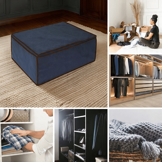 Picture of ORDINETT Segu soma 40x60x25cm Blue 1234010