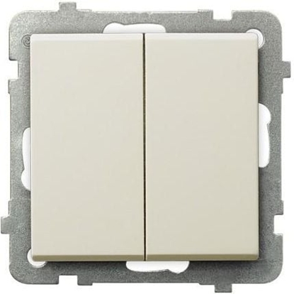 Picture of Ospel cznik schodowy Sonata podwójny 16AX IP20 ecru (P-10R/m/27)