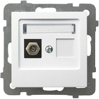 Picture of Ospel Gniazdo antenowe AS typu F pojedyncze biay (GPA-1GF/m/00)