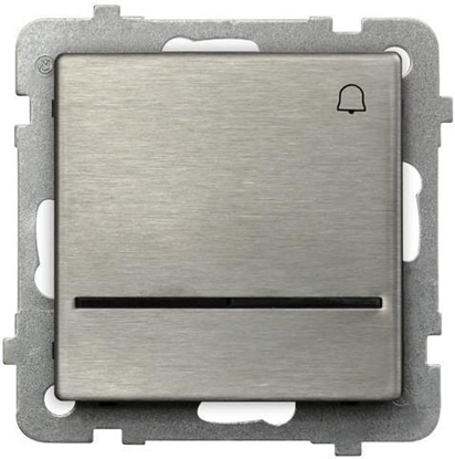 Attēls no Ospel Przycisk dzwonek Sonata 10AX IP20 z podwietleniem stali inox (P-6RMS/m/37)