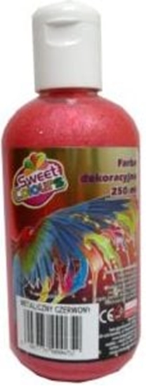 Picture of Otocki Farba dekoracyjna metaliczna 250 ml czerwona