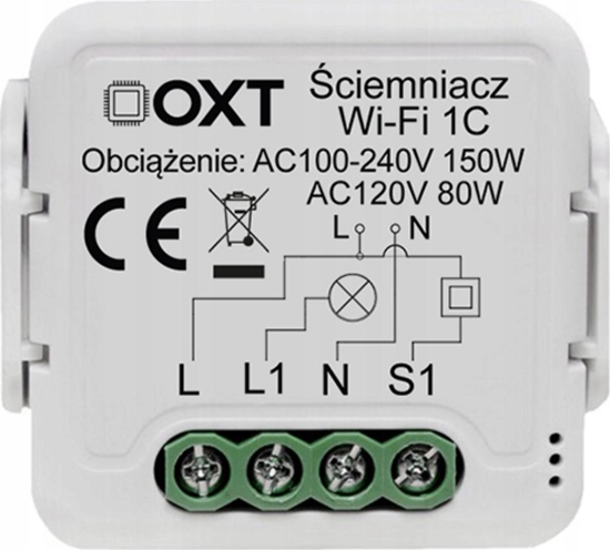 Изображение OXT ciemniacz OXT Mini Sterownik 1 Obwód WiFi TUYA
