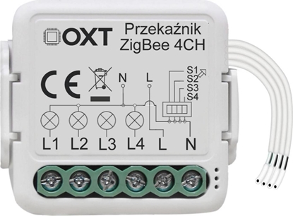 Изображение OXT Modu OXT mini przekanik 4 obwody ZigBee TUYA