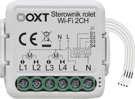 Изображение OXT MODU OXT MINI STEROWNIK 2 ROLETY WIFI TUYA