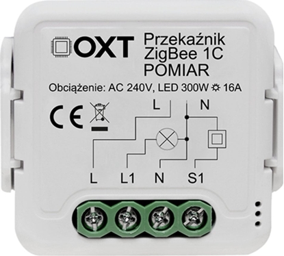 Attēls no OXT MODU OXT PRZEKANIK 1 OBWÓD POMIAR PRDU 16A ZIGBEE TUYA