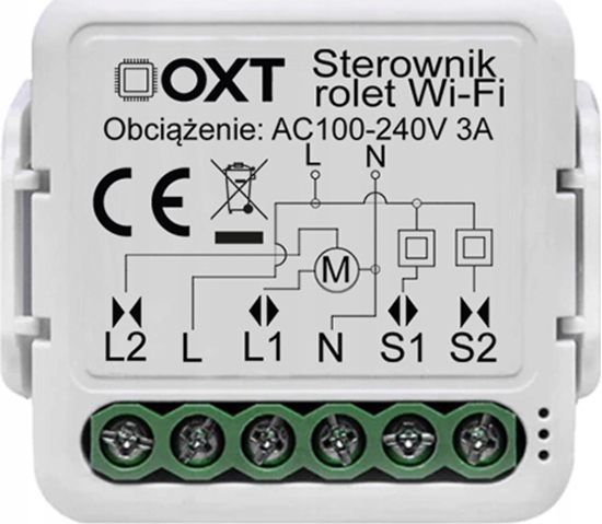 Изображение OXT Sterownik Rolet Markiz Procentowy OXT WiFi TUYA