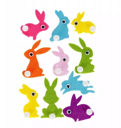 Attēls no OZDOBA DEK FILC KROLIK Z 10SZT SPRZYL CF 12/144