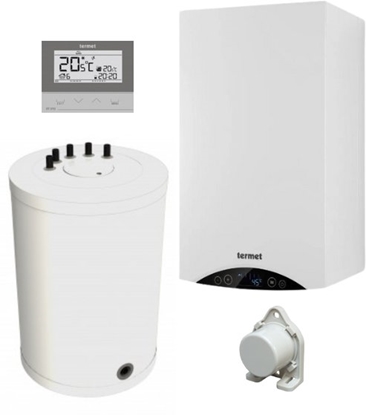 Picture of Pakiet kondens. - GOLD PLUS II 20 kW + zasobnik SG PLUS 100L + regulator tygodniowy typ ST-292 v3 + czujnik temperatury zewntrznejPAKIET 1 SG