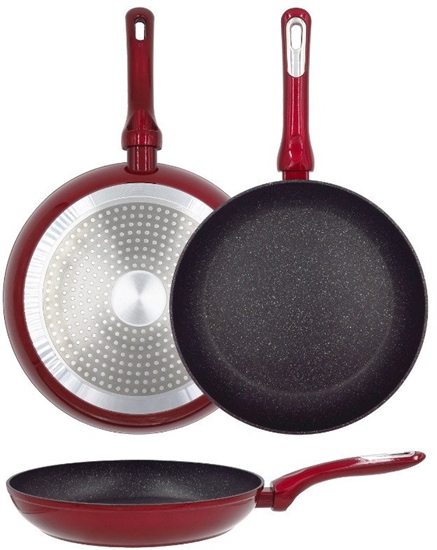 Picture of Panna cepsanai Cosmo O24cm indukcijas sarkana ar aizsargu 4744561010684