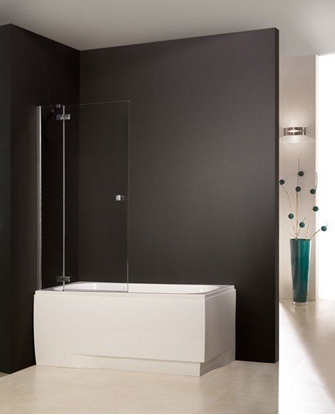 Attēls no Parawan nawannowy Sanplast Free Line 1-czciowy szko przejrzyste, profil chrom (600260054042401)