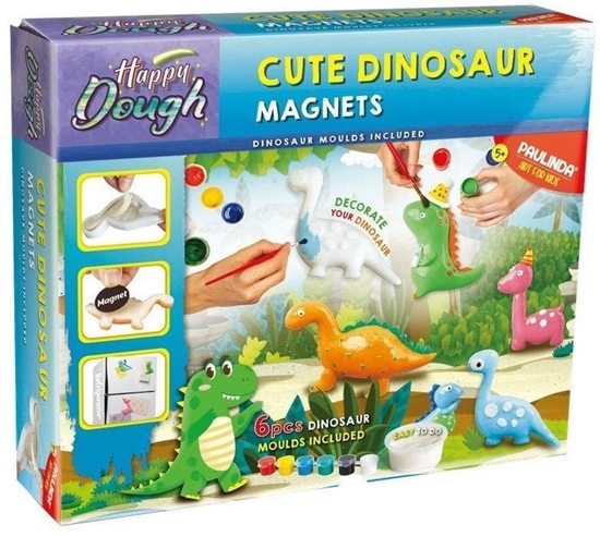 Picture of PAULINDA HAPPY DOUGH CUTE DINOSAUR MAGNET
