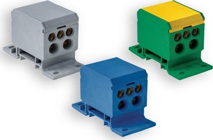 Attēls no Pawbol Blok rozdzielczy 2x6-70mm2 / 2x2,5-50mm2 / 1x2,5-25mm2 : Kolor - óto - zielony