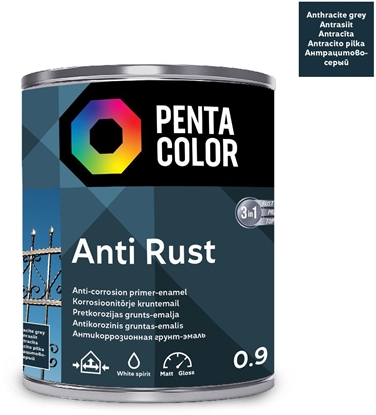 Picture of Pentacolor PAINT ANTI RUST ANTHRACITE 0.9L