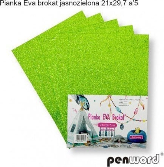 Изображение Penword PIANKA EVA BROKAT JASNOZIELONA 21X29,7a5