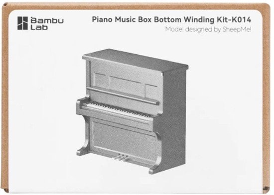 Изображение Piano Music Box Winding Kit-014 - zestaw do budowy pozytywki - Bambu Lab}