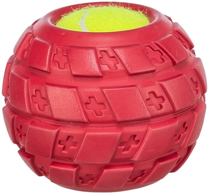 Picture of Pika z bienikiem, zabawka, dla psa, guma naturalna, 7,5 cm, z dwikiem