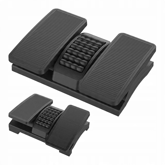 Picture of PLATINET FOOTREST PODNÓEK ERGONOMICZNY 432x320x105mm 2 LEVELS ADJUSTMENT BLACK [46199]