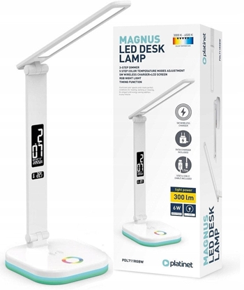Attēls no Lampka biurkowa Platinet biaa  (PDL711RGBW)