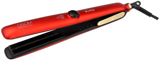 Изображение Plauk tiesintuvas OSOM Professional Duetto Automatic Steam & Infrared Hair Straightener Red OSOMP089RED, su gar ir infraredo funkcijomis, raudonos spalvos