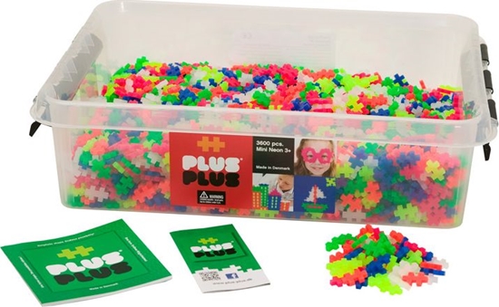 Изображение Plus Plus Plus-Plus, Mini Neon - 3600 szt - Edukacja