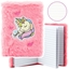 Picture of Pluszowy Notatnik W Linie Jednoroec Holograficzny Róowy A6 80 Kartek LEAN