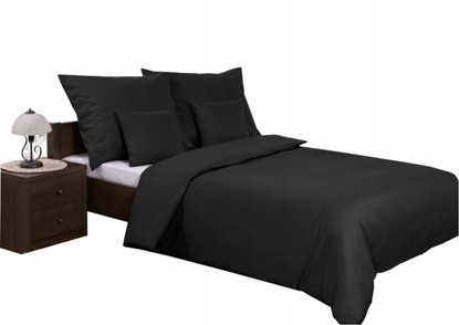 Attēls no Multitex Pociel satynowa czarna 160x200cm