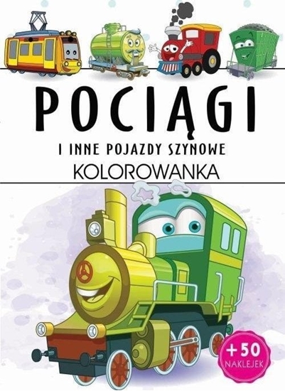 Picture of Pocigi i inne pojazdy szynowe. Kolorowanka