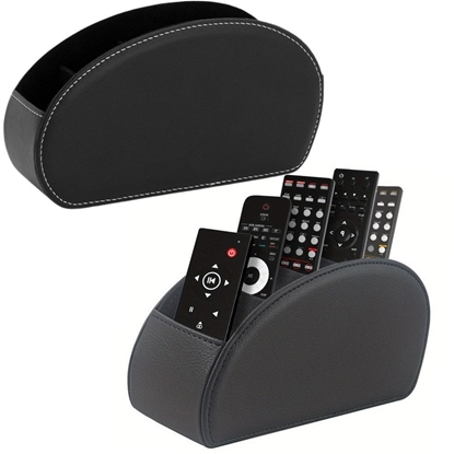 Attēls no Pojemnik Organizer Na Piloty 5 Przegród Ekoskóra Czarny LEAN