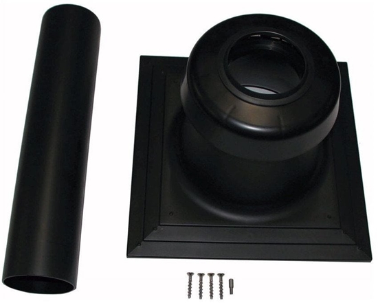 Picture of POKRYCIE SZACHTU KOMINOWEGO Z TWORZYWA SZTUCZNEGO DN80 ZE ZINTEGROWANYM DOPROWADZENIEM POWIETRZA I WYPROWADZENIEM SPALIN