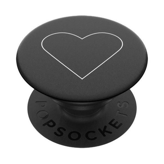 Изображение Popsockets 2 White Heart Black 800667 uchwyt i pod