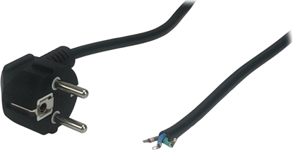 Изображение POSAC-10/7/7L-18B: POS AC cable CEE7/7-YJ-03-90?[10A]-tinned ends H05VV-F3G0,75 L=1800 black