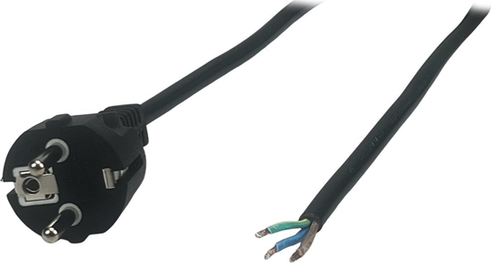 Изображение POSAC-16/7/7-18B: POS AC cable CEE7/7-YJ-03[16A]-tinned ends H05VV-F3G1,0 L=1800 black