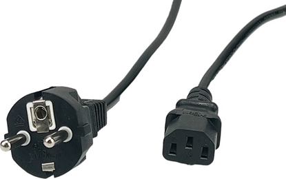 Изображение POSAC-C13EU30: POS AC cable C13-YJT3[10A]-CEE7/7-YJ-03[10A] H05VV-F3G1,0 L=3000 black