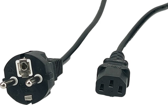Изображение POSAC-C13EU50: POS AC cable C13-YJT3[10A]-CEE7/7-YJ-03[10A] H05VV-F3G1,0 L=5000 black