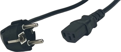 Изображение POSAC-C13-EUL12: POS AC cable C13-YJT3[10A]-CEE7/7-YJ-03-90?[10A] H03VV-F3G0,75 L=1200 black