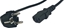 Attēls no POSAC-C13-EUL12: POS AC cable C13-YJT3[10A]-CEE7/7-YJ-03-90?[10A] H03VV-F3G0,75 L=1200 black