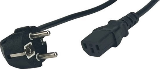 Изображение POSAC-C13-EUL18: POS AC cable C13-YJT3[10A]-CEE7/7-YJ-03-90?[10A] H03VV-F3G0,75 L=1800 black