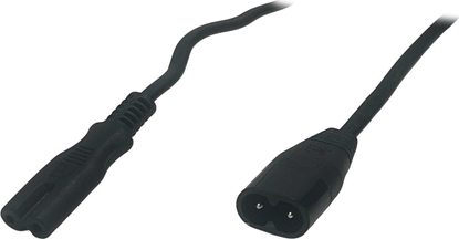 Picture of POSAC-C7C8BK30: POS AC cable C7-CX23[2,5A]-C8-CXC8[2,5A] H03VVH2-F2G0,75 L=3000 black