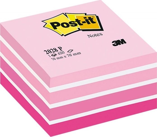 Picture of Post-it KOSTKA SAMOPRZYLEPNA POST-IT RÓOWA AKWARELOWA 76 X 76 MM 450 KARTEK