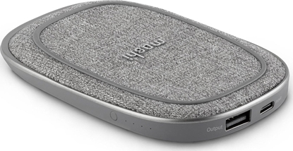 Attēls no Powerbank Moshi Porto Q 5K Portable Battery with Built-in Wireless Charger - Nordic Gray