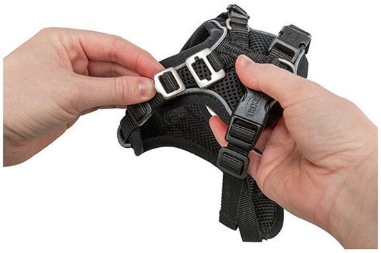 Picture of Premium FlexMesh, szelki, dla psa, czarne, L: 6392 cm/25 mm, dostosowane dla mopsw i buldogw