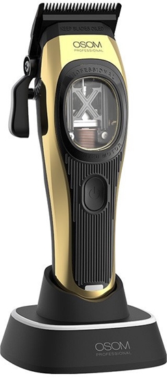 Изображение Profesionali plauk kirpimo mainl OSOM Professional PRIME Cordless Hair Clipper OSOMP01GOLD, aukso spalvos