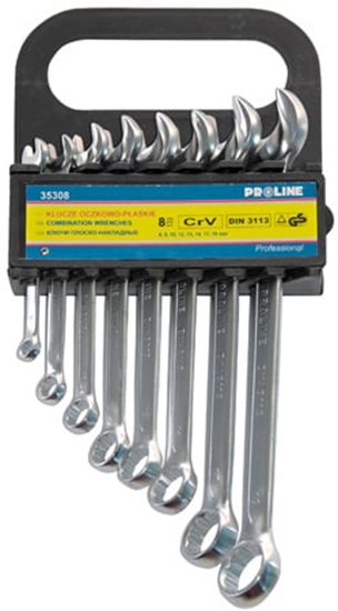 Picture of Pro-Line Zestaw kluczy pasko-oczkowych 6-19mm 8szt. (35308)