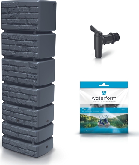 Picture of Prosperplast Zbiornik na deszczówk TOWER STONE Beczka 350l