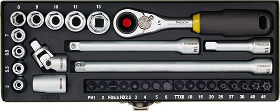 Picture of Proxxon Zestaw kluczy nasadowych Proxxon 1/4 cala [32 cz.]