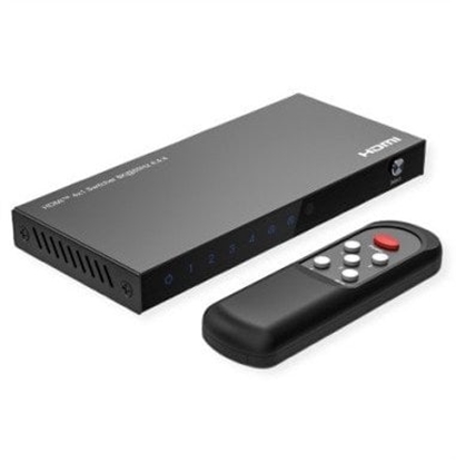 Picture of Roline HDMI Switch, 4x1, 8K60Hz, with Remote Control