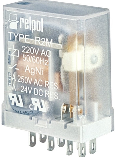 Изображение Relpol Przekanik przemysowy miniaturowy 2P 5A 250V IP40 R2M-2012-23-1024 - 617171