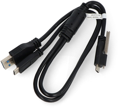Attēls no Kabel USB Dymo USB-C - USB-A 0.4 m Czarny (RVO-25302)