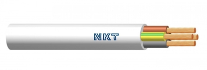 Изображение Przewód OMY 4x0,75 mm2 H03VV-F 300/300V biay krek 100M 160062005C0100 NKT