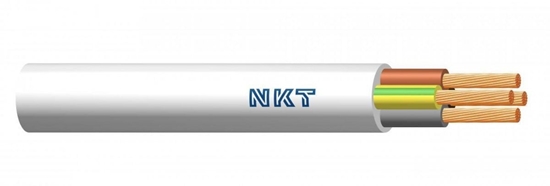 Изображение Przewód OMY 4x0,75 mm2 H03VV-F 300/300V biay krek 100M 160062005C0100 NKT